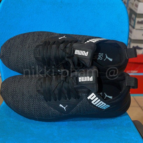 Puma Men Enzo Beta Woven shoes in black main image 3